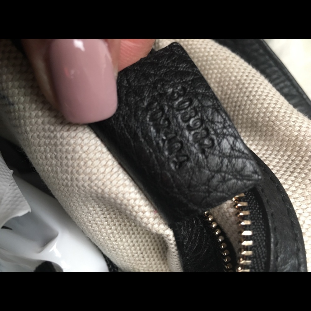 Authentic Gucci bag with gold chain